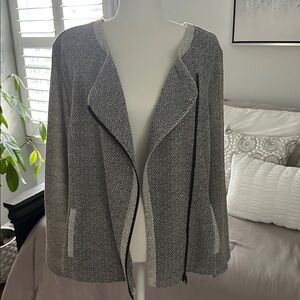 Style & Co. Gray Patterned Jacket